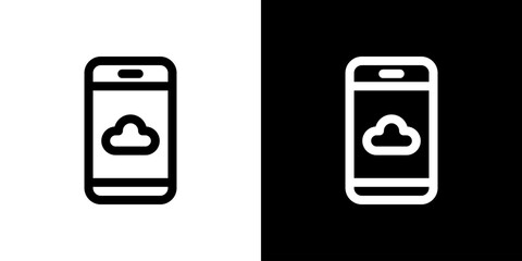 クラウド・スマホのアイコン © hamo