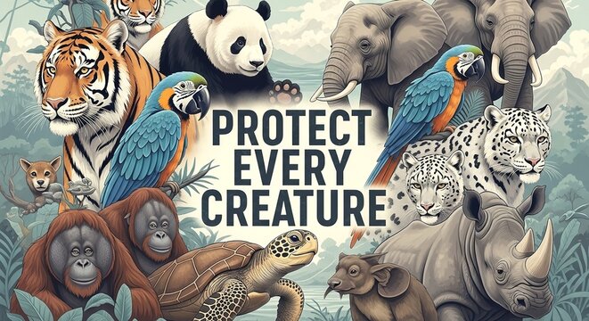 Protect Every Creature: An Urgent Call to Save Endangered Animals Around the World