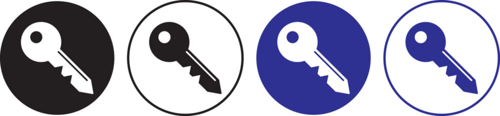 house key icon set. security symbol. Key vector icon. Key symbol. access account login password icons - house key icon security symbol
