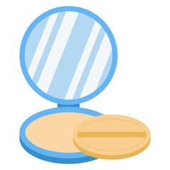 Vector illustration of compact powder