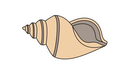 Conch Shell Icons Vector Art – Nautical Sea Shell Symbols, Coastal Marine Illustration Set, and Ocean-Themed Graphic Elements