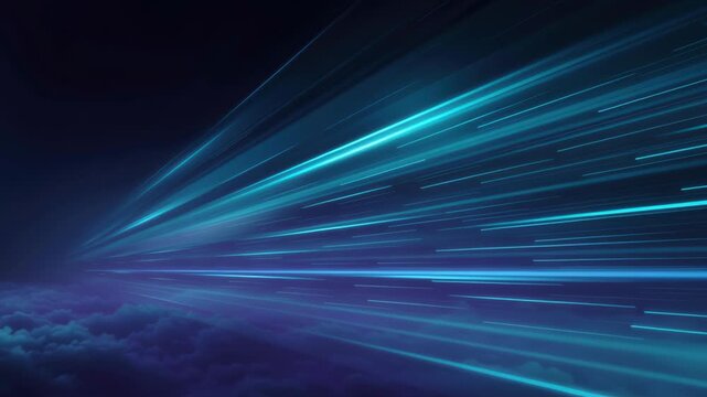 Futuristic datum network digital technology video backgrounds with visual pulse connectivity and intelligent progress render on solution, learn