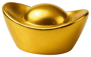 Yuanbao Boat Gold Ingot Symbolizing Wealth Prosperity