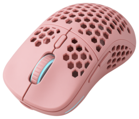 Lightweight Ergonomic Honeycomb Pink Gaming Mouse