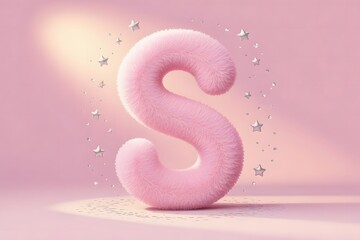 Whimsical Sticker S Letter Illustration