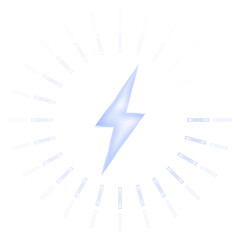 Futuristic blue glowing wireless charging icon pack with neon power rings, lightning bolt indicators, and dynamic wave symbols for mobile battery UI and advanced charging technology graphics
