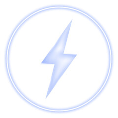 Neon blue wireless charging symbols set with circular glow waves, powerful bolt lines, and illuminated induction effects designed for modern smartphone UI and energy transfer vector illustrations
