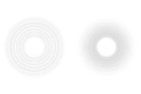 White energy wireless charging symbols pack featuring halo wave signals, subtle glowing pulses, and clean lightning bolt icons for smartphone UI, modern tech interfaces, and power vector graphics
