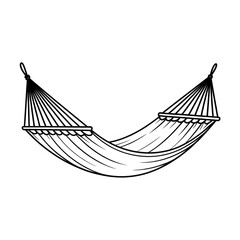 hammock on a white background