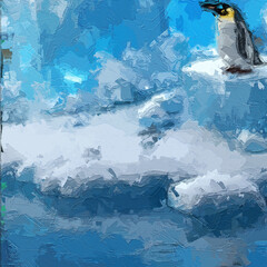 Various oil paintings, flowers, roses, peonies, phoenixes, landscapes, polar bears, fish, streams, forests, mountains, plum blossoms, penguins, glaciers