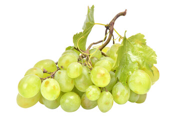 Bunch of grapes isolated on white