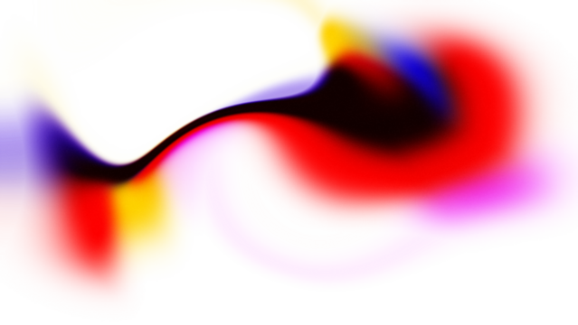 Vibrant Abstract Swirl of Yellow Red Blue and Magenta Fluid Colors Keywords: abstract, background, gradient, fluid, motion, swirl, yellow, red