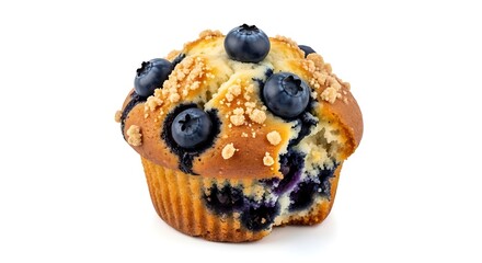 Blueberry muffin with streusel topping