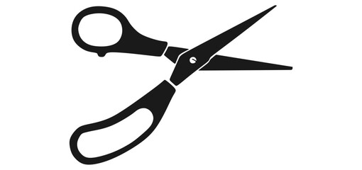 Office Scissors Silhouette Vector Icon