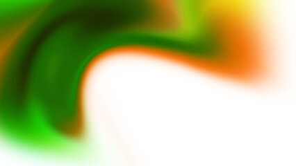 Bright Abstract Swirl of Green and Orange with Yellow Hues gradient