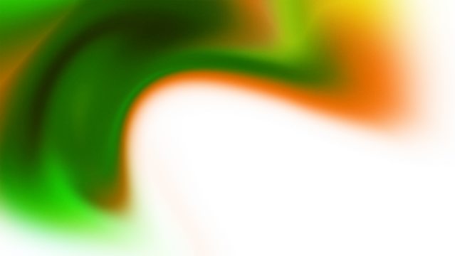 Bright Abstract Swirl of Green and Orange with Yellow Hues gradient