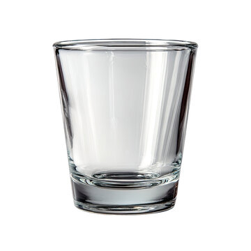 Empty shot glass, clear glass