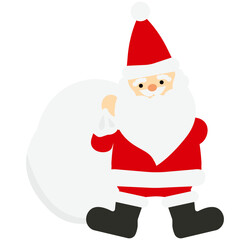 かわいいサンタクロースのイラスト