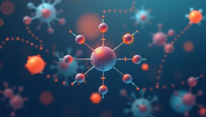 Microscopic Cell View Intricate Molecular Structures