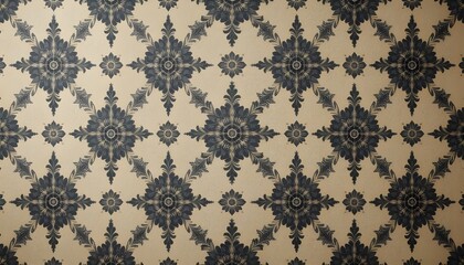 4K Hyperrea listic Vintage Patterned Wallpaper Texture with Elegant Ornamental Designs for Classic Interior Decor