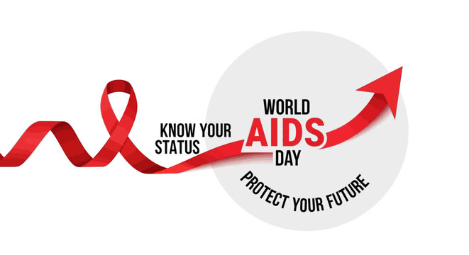 Show your support for World AIDS Day and protect your future with this impactful design featuring a red ribbon and inspiring message