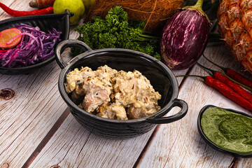 Chicken tikka with cream sauce