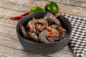 Fresh raw prawn for cooking