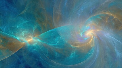 Abstract Spiral Galaxy Design With Vibrant Colors