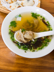 Lishui City, Zhejiang Province, China Delicacy — Small Wontons