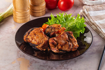 Hot Grilled chicken thigh barbecues