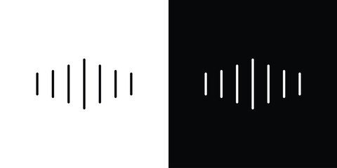 Audio icon. Premium pictogram isolated on a white background.