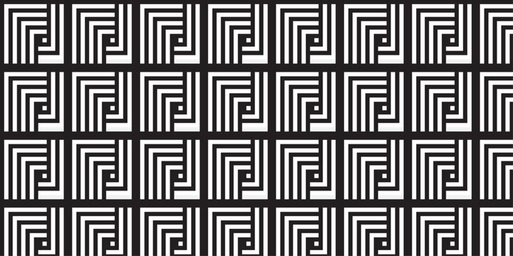 black and white fabric chevron metallic line geometric pattern square texture textile overlap design.	
