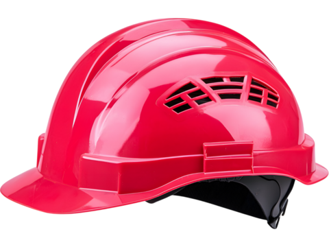 Construction safety helmet isolated on transparent background, perfect for industrial and safety design projects. - Powered by Adobe