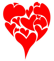 Vector Heart of Hearts