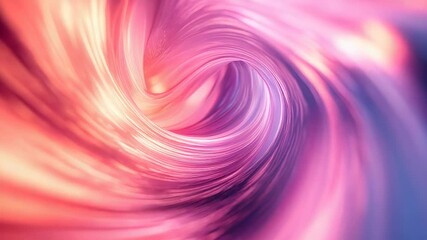 Abstract flowing spiral vortex of vibrant light streaks - Powered by Adobe