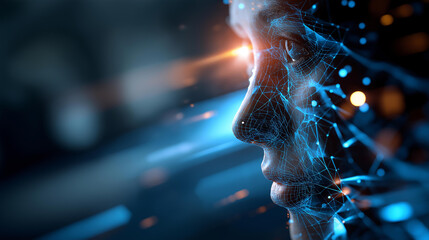 Artificial intelligence automation workflow process faceless automated AI analytics defocused algorithm background analysis flow chart diagram security protection visualization