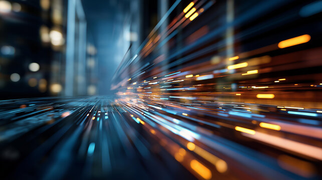 Data flow from database and cloud visualization faceless processing analytics defocused dashboards background data analysis representation automation workflow insight