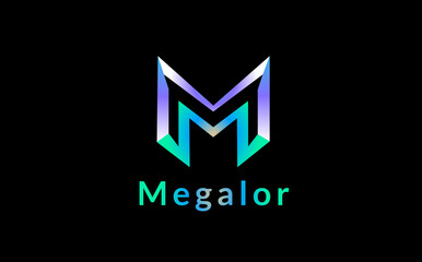 vector M logo design