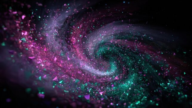 Abstract Spiral Design With Vibrant Colors - Powered by Adobe