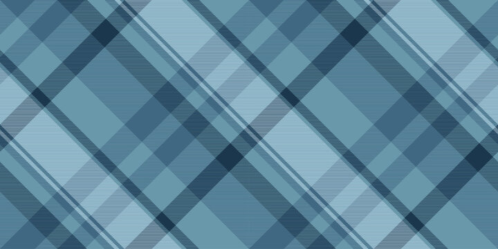 Elegant textile pattern with blue plaid design. A classic, versatile background for graphic design, web projects, or textile printing. Calm, structured, timeless.