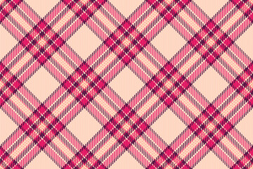Best background vector textile, male seamless tartan texture. Page fabric pattern check plaid in light and pink colors.