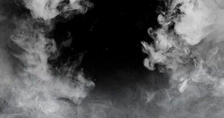 Smock effect video with black background, 4k video, smock animation