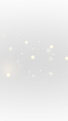 Transparent golden glow bokeh overlay