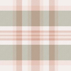 Wear check pattern seamless, cover background vector texture. Business tartan fabric plaid textile in light and white colors.