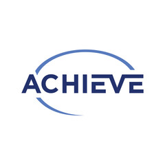 Achieve logo design wordmark  typography font text vector inspiration.