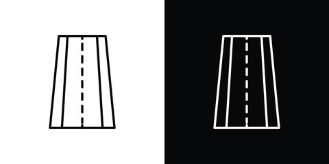 Road icon. Premium pictogram isolated on a white background.