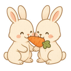 Cute watercolor couple animal illustrations featuring adorable pairs in soft hand-painted tones. Perfect for nursery art, Valentine themes, romantic cards, stickers, and clipart.