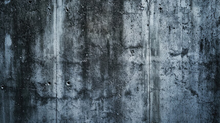 Obraz premium Dark Grunge Concrete Wall Texture with Water Stains and Imperfections