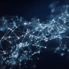 Obraz premium Abstract Digital Network: Data Connection Technology