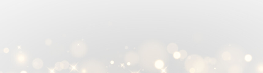 Magic light explosion with bright golden dust